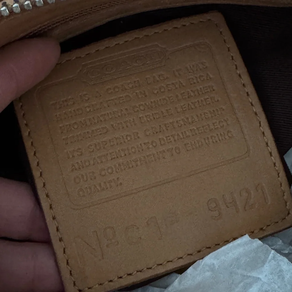 Coach Vintage Bonnie Legacy 9421  Tan/Beige Satchel Bag‎